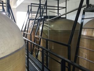 These existing 30 year old fermenting vessels in Manchester were being upgraded and having aeration systems fitted inside them. The tank walls needed thickening in places to be able to handle the new intrusions. 